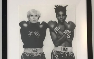 Michael Halsband - Warhol & Basquiat, photograph