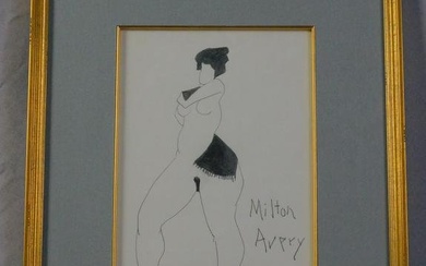 Milton Clark Avery (1885-1965, NY, CT) "Nude