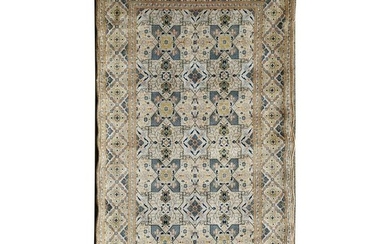Modern Persian Kashan Wool Rug.