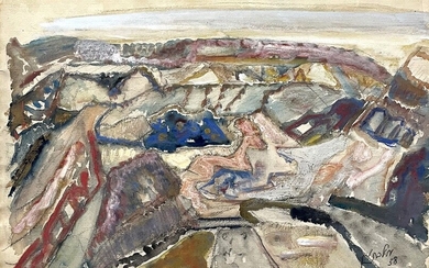 Mordechai Levanon , 1901-1968, Landscape, 1958