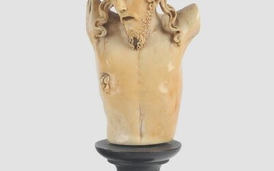 Museum Christ Bust, Ivory, Spain, ca. 1500
