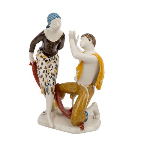 NYMPHENBURG, Porzellan Figurengruppe „Papageno-Gruppe“
