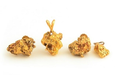 Natural Gold Nugget, 14k Yellow Gold, Gold-Filled
