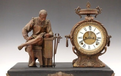 New Haven Benvenuto Cellini Figural Clock