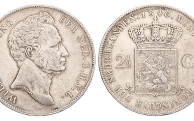 No reserve - 2½ Gulden. Willem I. 1840. Zeer Fraai.
