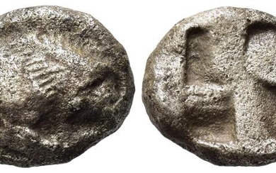 Northern Lucania, Velia, c. 535-480 BC. AR Drachm (15mm, 2.98g)....