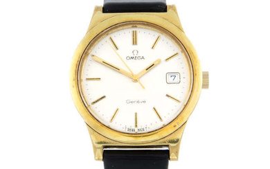OMEGA - a gold plated Genève wrist watch, 36mm.