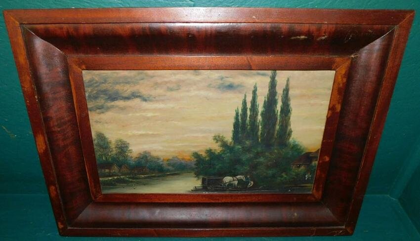 OOC In Antique Mahogany Ogee Frame