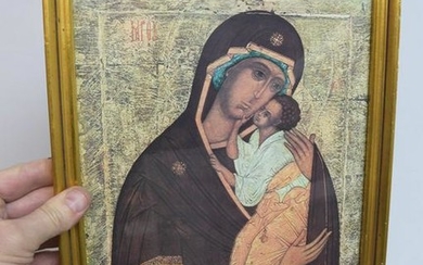 Older Framed Print of Mary - Madonna & Child 13 1/4" x