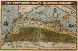 Ortelius Map of the Barbary Coast
