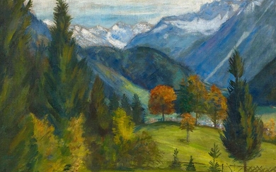Otto Modersohn | Blick auf die Hintersteiner Berge