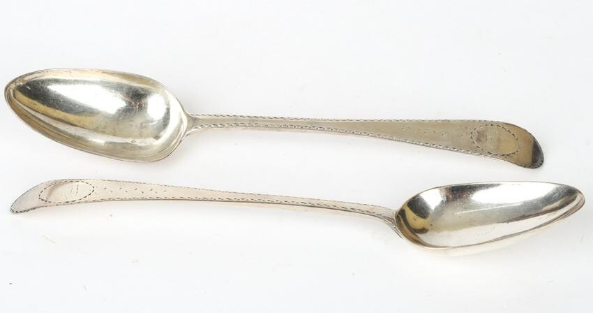 (PAIR) MICHEAL KEATING STERLING SILVER TABLESPOONS