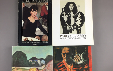 PICASSO/SCHAD/BECKMANN/MUNCH - 4 exhibition catalogues.