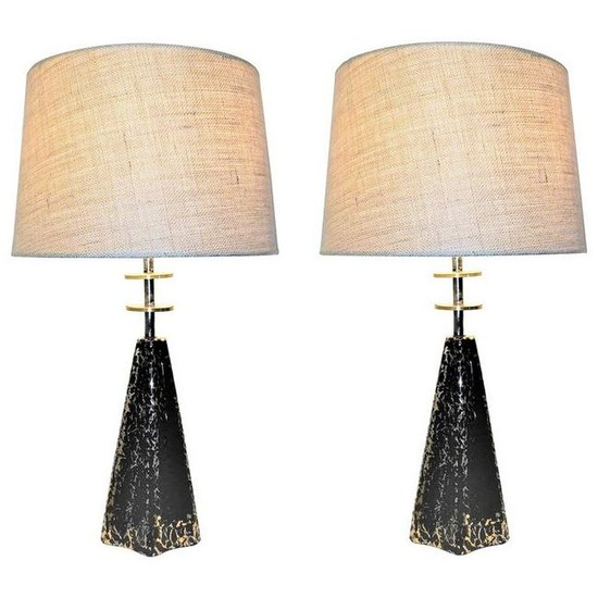 Pair of French Contemporary Modern Table Lamps