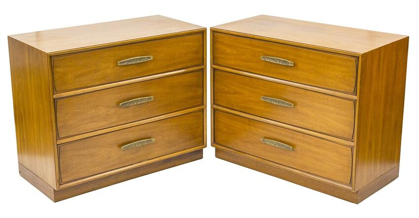Pair of Mid Century Modern Heritage Bed Side Chests