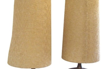 Pair of Tall Cork Lamps
