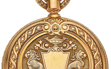 Patek Philippe & Co., Richly engraved 18k Gold Hunters...