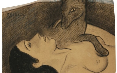 Paul Gauguin Jeune fille et renard (étude pour La Perte du pucelage)