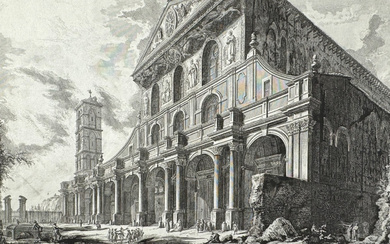 Piranesi, Large Folio - Basilica of San Paolo; Veduta della...