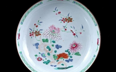 Porcelain Famille Verte dish, China 18th century