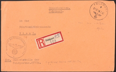 Poststück - Reichh. Partie D. Feldpost WK II 1939/1945