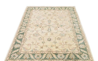 Pure Wool Peshawar Hand Knotted Oriental Rug