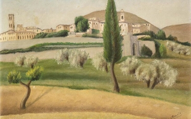 RICCARDO FRANCALANCIA (Assisi, 1886 - Roma, 1965) Borgo San Pietro,...