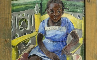 RUTH VANSICKLE FORD, OIL ON CANVAS, YOUNG MISS