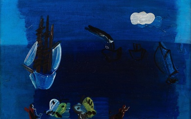 Raoul Dufy Bateaux, nageurs, et papillons