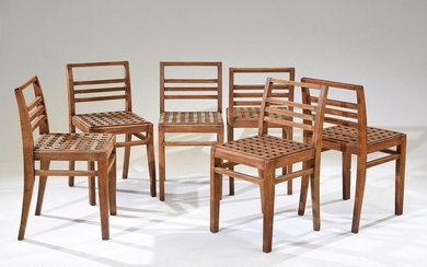 René GABRIEL (1890-1950) Suite de six chaises...