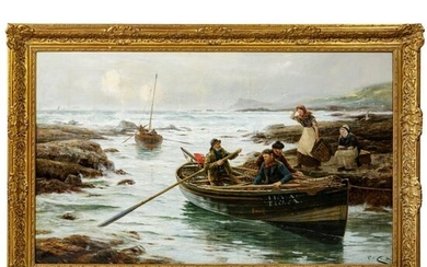 Richard Henry Carter (1827-91) â€“ "Cornish Fishermen"