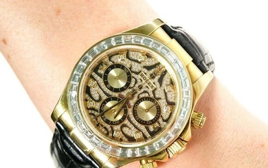 Rolex Daytona 18K Yellow Gold Diamond 116518 Watch