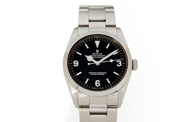 Rolex Explorer 1, Réf. 1016, n° 184xxx, vers 1967. Une belle montre en acier, cadran...