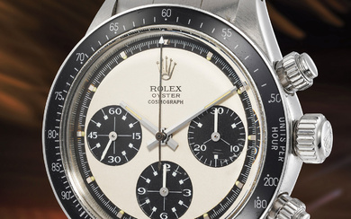 Rolex, Ref. 6263 A rare and attractive stainless steel chronograph wristwatch with "Paul Newman" dial and bracelet