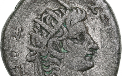 Roman Provincial, Alexandria, Egypt Silver (billon) Tetradrachm - Nero, with Divus Augustus (AD 54-68)