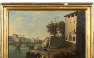Roman painter 17th-18th century 32,5x50,5 cm.
