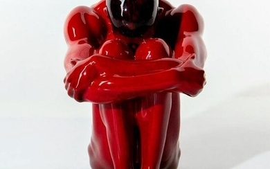 Royal Doulton Flambe Figurine, Nude Male M1 HN5067