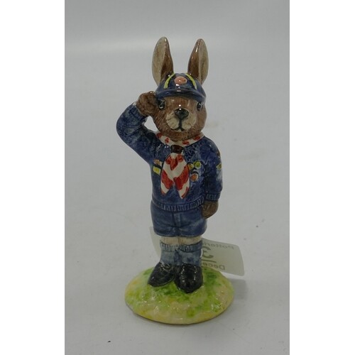 Royal Doulton bunnykins figure Boy Scout: painted in differe...