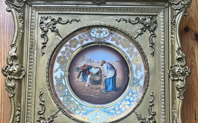 Royal Vienna Framed Porcelain Plate