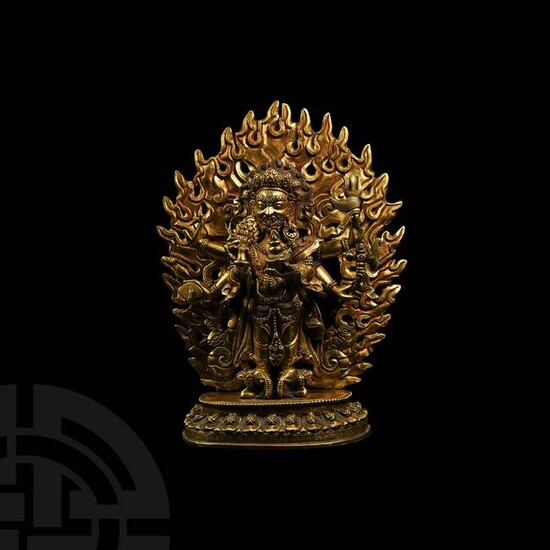 Sino-Tibetan Gilt Vajradhara Figure