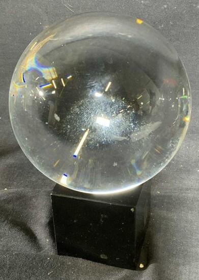 Small Crystal Ball Gazing Sphere with Stand