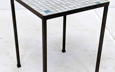 Small Square Glass Tile top Table. Small square glass t