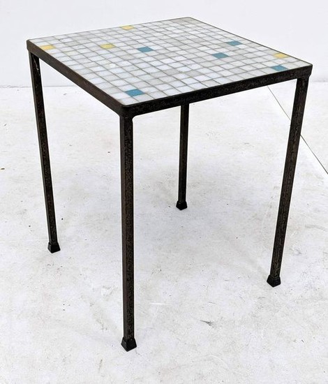 Small Square Glass Tile top Table. Small square glass t