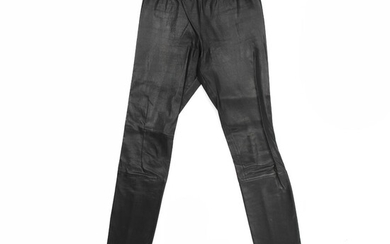 SOLD. Snow: A pair of black leather pants with elastic band at the waist. Size 36. – Bruun Rasmussen Auctioneers of Fine Art