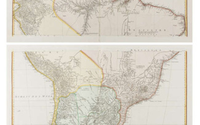 South America.- Schraembl (Franz Anton) Karte von Sud-America Verfasst von Herrn d'Anville Geographen des Konigs von Frankreich, 1786.