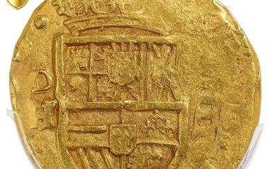 Spain, Philip IV, 4 Escudos, 1632, Madrid, Gold, PCGS, AU(55-58),...