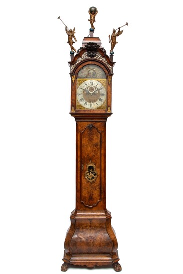 Staand horloge, ges. Fs Hk Wagenaar, Amsterdam, ca. 1760.
