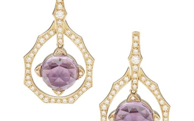 Stephen Webster: A pair of 'Crystal Haze' pendent earrings