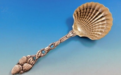 Strawberry Vine by Tiffany and Co Sterling Silver Berry Spoon Clam Shell GW 9"