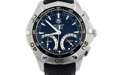 TAG HEUER - an Aquaracer Calibre S chronograph wrist watch. Stainless steel case with calibrated